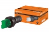 Переключатель на  3 положения с фиксацией SB7-CK3365-220V короткая ручка(LED) d22мм 1з+1р зеленый TD