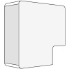 APM 22x10 Угол плоский белый (розница 4 шт в пакете, 20 пакетов в коробке)