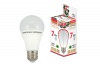 Лампа светодиодная НЛ-LED-A60-7 Вт-230 В-3000 К-Е27, (58х109 мм), Народная