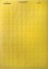 Табличка маркировочная, полиэстер 27х15мм. желтая