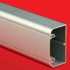Алюминиевый кабель-канал 90х50 мм (с 1 крышкой), цвет серый металлик