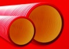 Труба жесткая двустенная для кабельной канализации (10 кПа) д125мм,цвет красный